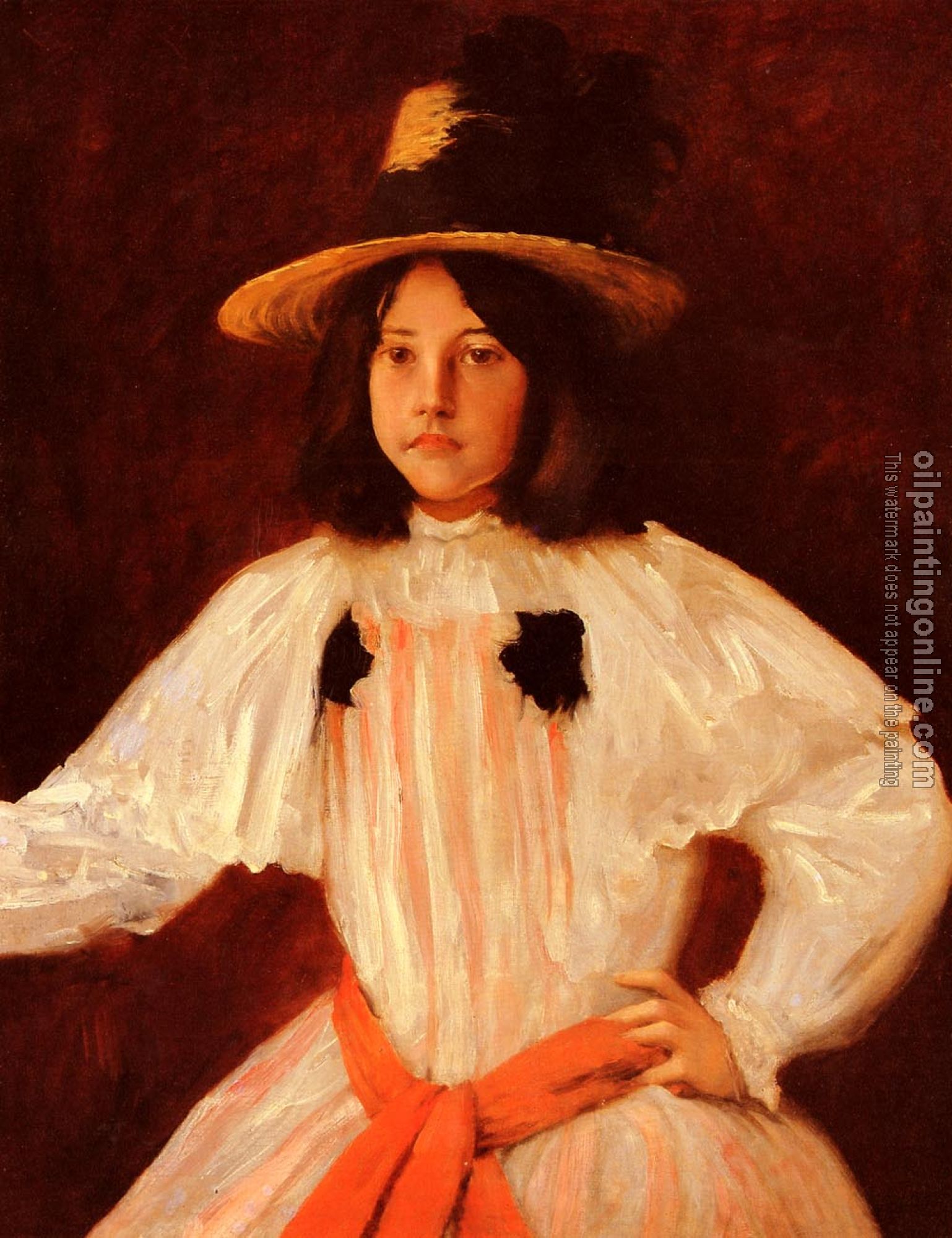 Chase, William Merritt - The Red Sash